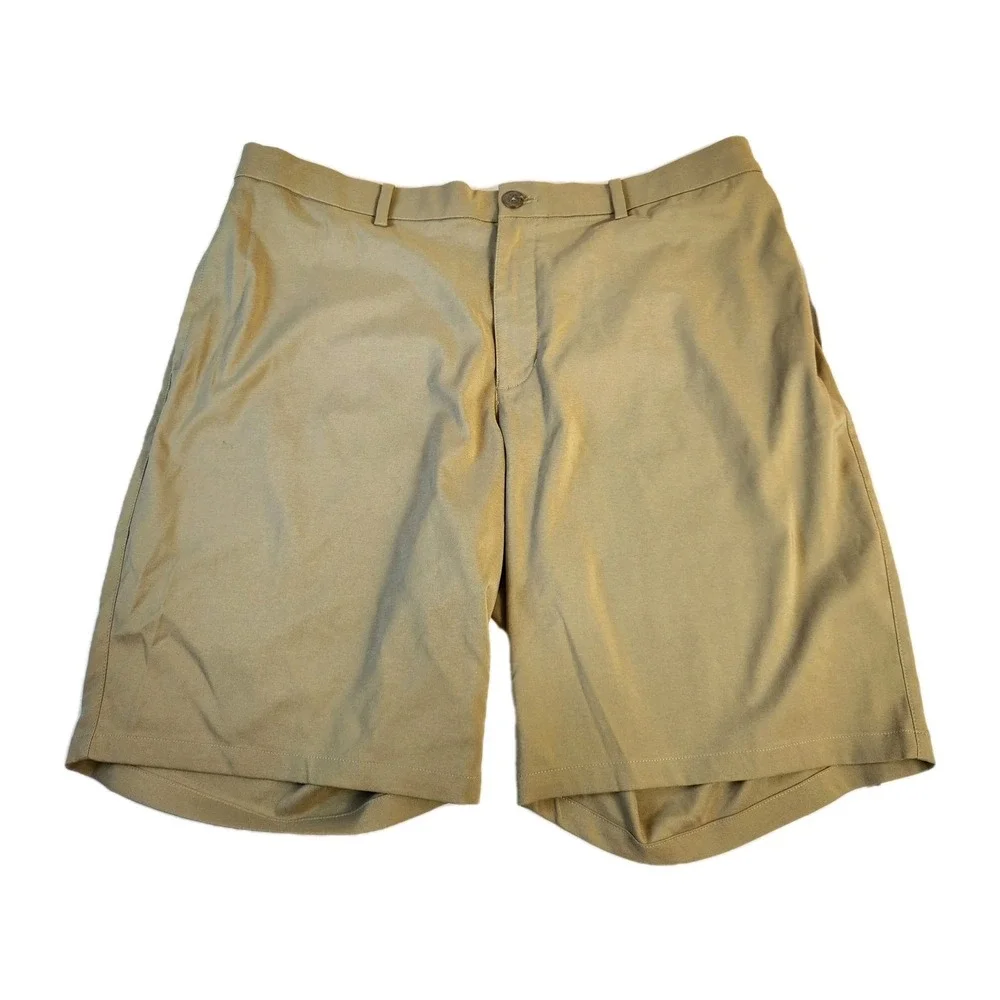 Nike Dri Fit Flex Shorts‎ Mens Size 40 Beige Standard Fit Golf Casual Preppy
